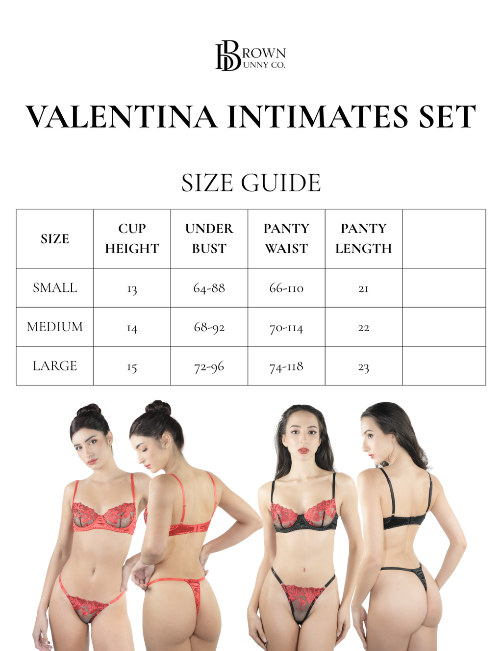 Valentina Intimates set